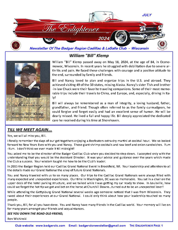 July 2024Enlightener Newsletter